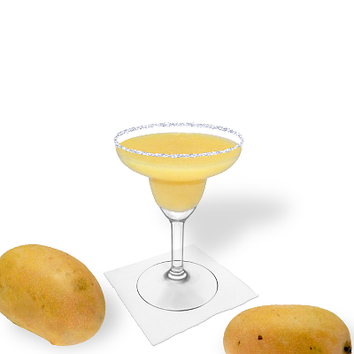 Frozen Mango Margarita mit individueller Dekoration