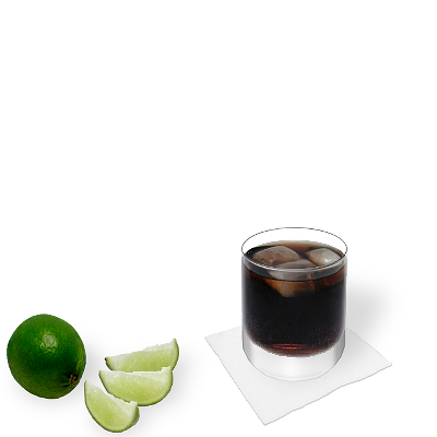 Rum Cola mit individueller Dekoration