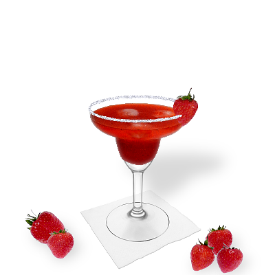 Strawberry Margarita mit individueller Dekoration