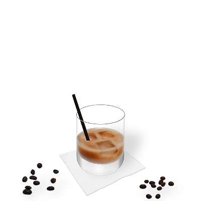 Wähle rechts dein Glas, deine Dekoration und deinen Hintergrund aus und es wird Dir sofort ein Bild erstellt. White Russian mit individueller Dekoration